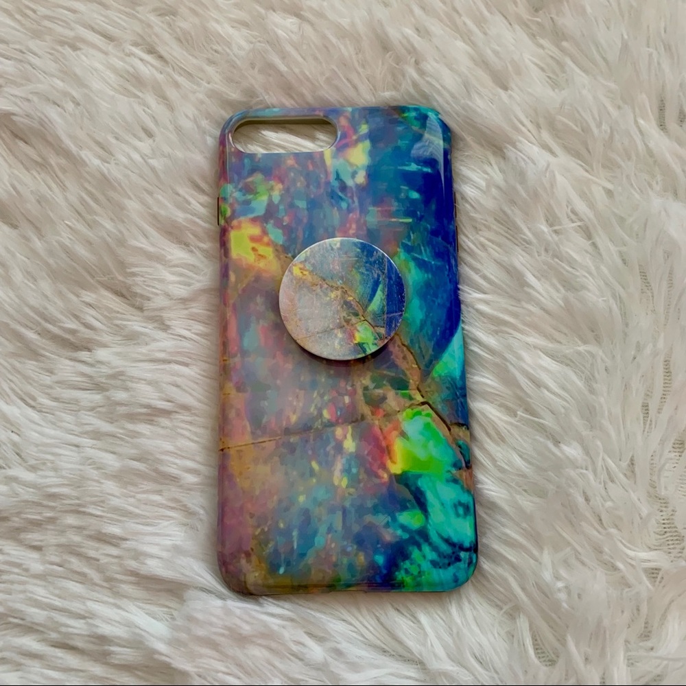 iPhone 📱 7 plus case with Popsocket